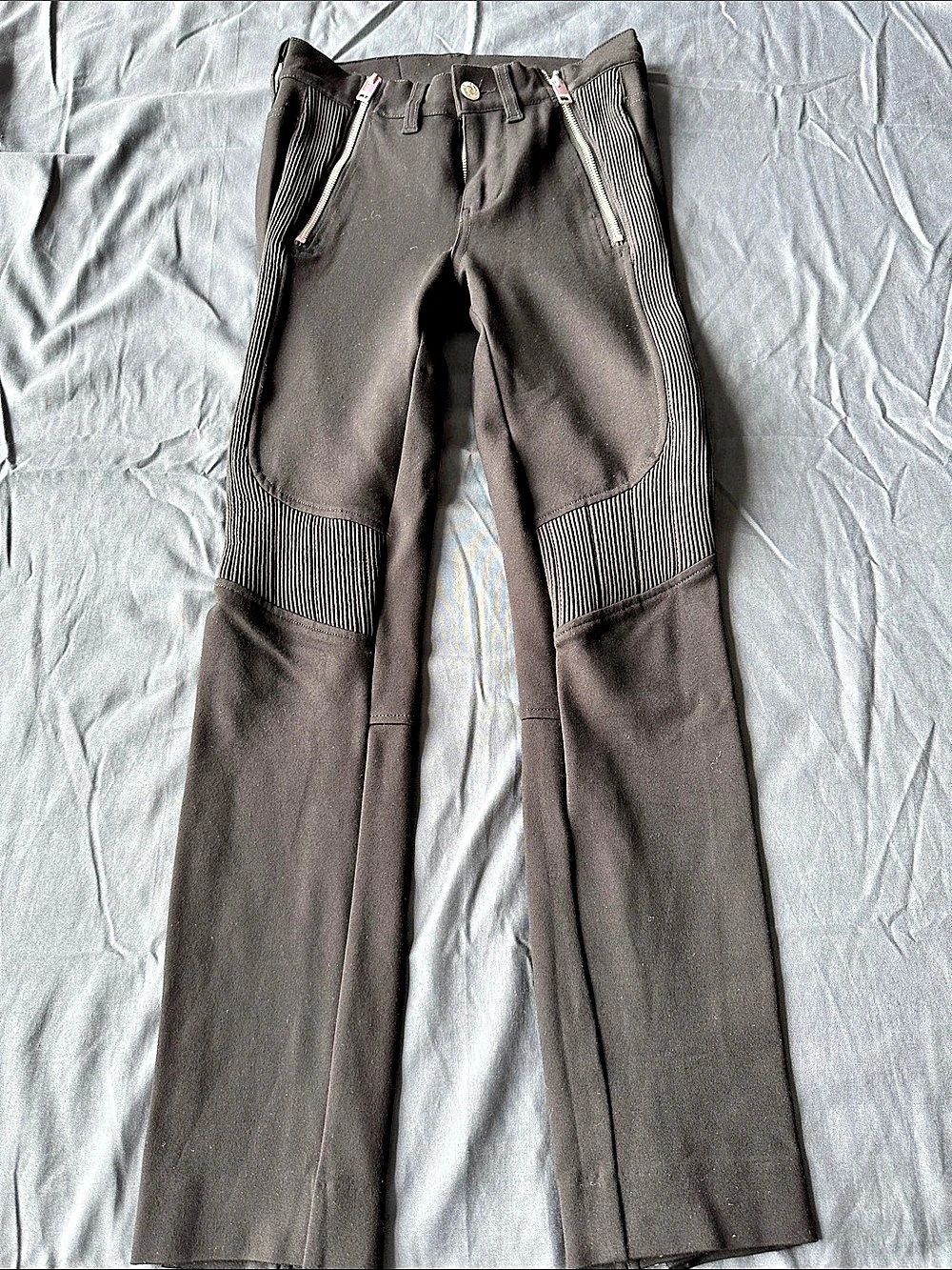 Diesel Skinny Moto Pants Waist 24 in Black